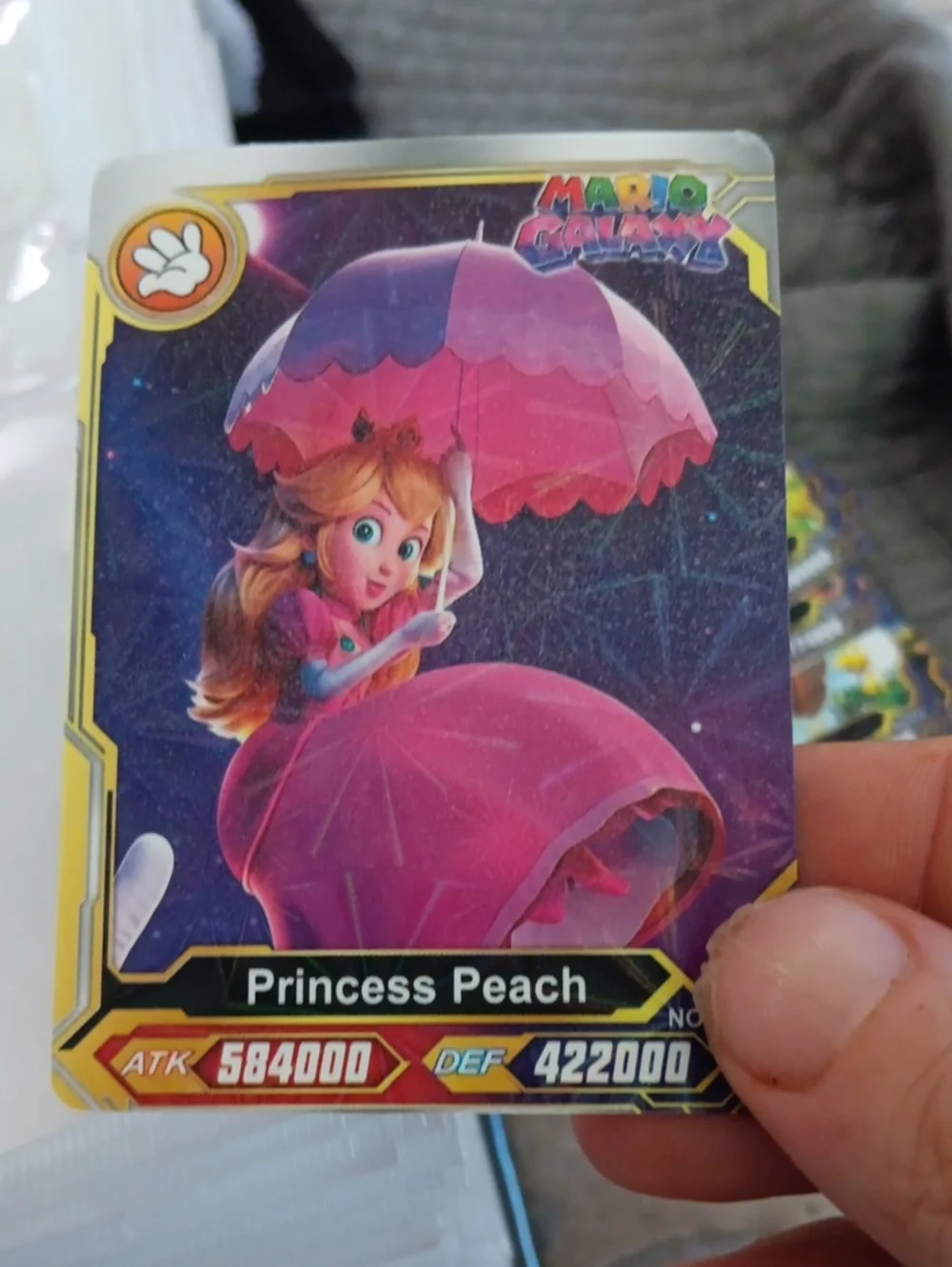 Nintendo Princess Peach Card - Pink, Purple, Yellow Accents